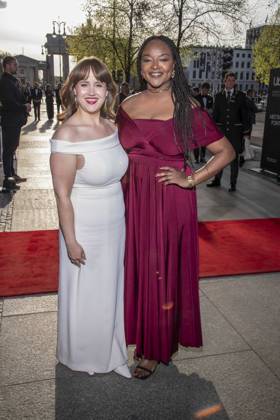 ABB PRESS BALL Ricarda Lang and Aminata Toure Buendnis 90 Die Gruenen as guests at the 73 Federal Press Ball at the Hotel Adlon Kempinski on 17 04 2026 in Berlin
