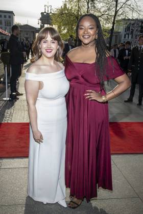 ABB PRESS BALL Ricarda Lang and Aminata Toure Buendnis 90 Die Gruenen as guests at the 73 Federal Press Ball at the Hotel Adlon Kempinski on 17 04 2026 in Berlin