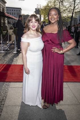 ABB PRESS BALL Ricarda Lang and Aminata Toure Buendnis 90 Die Gruenen as guests at the 73 Federal Press Ball at the Hotel Adlon Kempinski on 17 04 2026 in Berlin