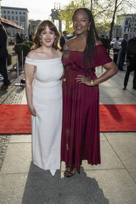 ABB PRESS BALL Ricarda Lang and Aminata Toure Buendnis 90 Die Gruenen as guests at the 73 Federal Press Ball at the Hotel Adlon Kempinski on 17 04 2026 in Berlin