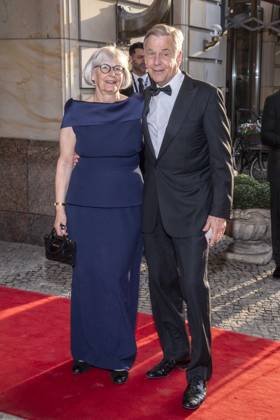 ABB PRESS BALL Renate Grziwok and Claus Kleber as guests at the 73rd Federal Press Ball at the Hotel Adlon Kempinski on 17 04 2026 in Berlin