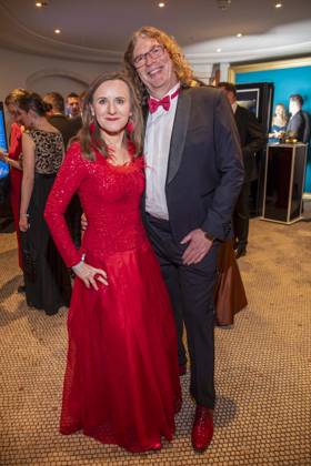 ABB PRESS BALL Sigrid Evelyn Nikutta and her husband Christoph Moennikes as guests at the 73rd Federal Press Ball at the Hotel Adlon Kempinski on 17 April 2026 in Berlin