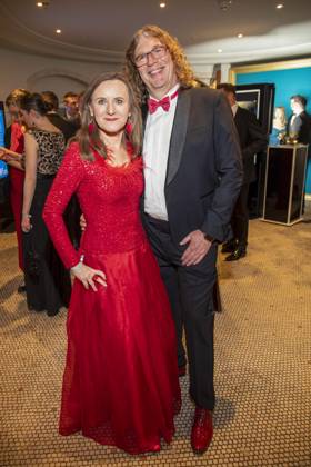 ABB PRESS BALL Sigrid Evelyn Nikutta and her husband Christoph Moennikes as guests at the 73rd Federal Press Ball at the Hotel Adlon Kempinski on 17 April 2026 in Berlin