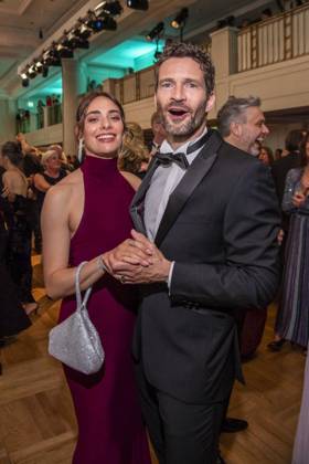 ABB PRESS BALL Danielle Bezaire and Arne Friedrich girlfriend dancing as guests at the 73 Federal Press Ball at the Hotel Adlon Kempinski on 17 04 2026 in Berlin