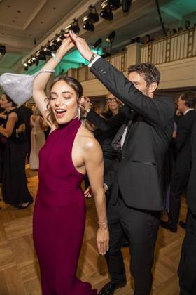 ABB PRESS BALL Danielle Bezaire and Arne Friedrich girlfriend dancing as guests at the 73 Federal Press Ball at the Hotel Adlon Kempinski on 17 04 2026 in Berlin