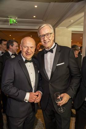 ABB PRESS BALL Kai Wegner and Dietmar Bartsch as guests at the 73rd Federal Press Ball at the Hotel Adlon Kempinski on 17 04 2026 in Berlin