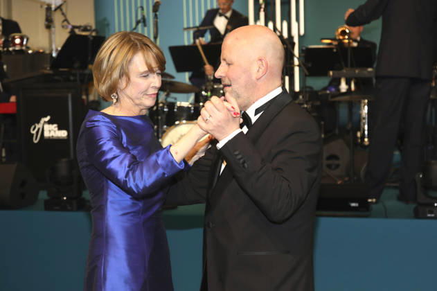 Elke Büdenbender and Mathis Feldhoff at the 73 Federal Press Ball 2026 at the Hotel Adlon Kempinski Berlin, 17 04 2026 Foto:xAgenturxWehnertx xGränzdörferx xFuturexImagex bundespresseball_6528