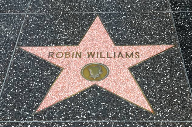 Star auf dem Hollywood Walk of Fame für Robin Williams, USA, Vereinigte Staaten von Amerika, Kalifornien: Los Angeles, Hollywood Star on the Hollywood Walk of Fame for Robin Williams, USA, USA, California: Los Angeles, Hollywood Copyright: imageBROKER EgonxBömsch iblebo17328560.jpg