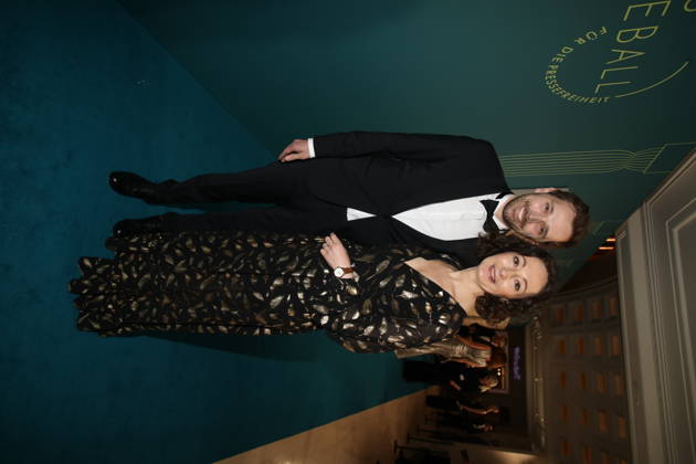 Florian Schmidt and Ramona Pop at the 73 Federal Press Ball 2026 at the Hotel Adlon Kempinski Berlin, 17 04 2026 Copyright: xAgenturxMatthiasxWehnertx xM.xGränzdörferx