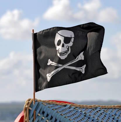 Piratenflagge am Strandkorb Piratenflagge am Strandkorb (License=RF) Copyright: xZoonar.com HelmutxVoglerx 24867012