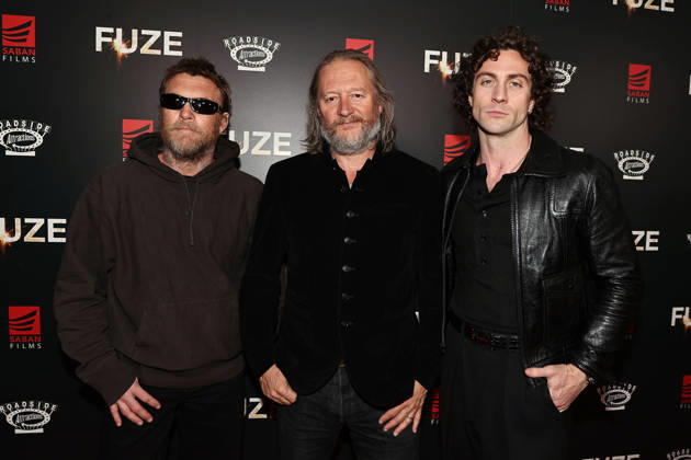 Red carpet at the New York special screening of Fuze at the Metrograph Featuring: Sam Worthington, David Mackenzie and Aaron Taylor-Johnson Where: New York, New York, United States When: 21 Apr 2026 Credit: Dave Allocca Starpix INSTARimages EDITORIAL USE ONLY. NOT FOR USE BY NEWSPAPERS BASED IN THE UK. Copyright: xx instar55634783