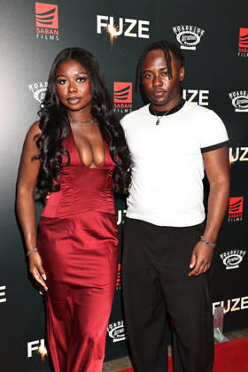 Red carpet at the New York special screening of Fuze at the Metrograph Featuring: Jordan Smikle with Guest Where: New York, New York, United States When: 21 Apr 2026 Credit: Dave Allocca Starpix INSTARimages EDITORIAL USE ONLY. NOT FOR USE BY NEWSPAPERS BASED IN THE UK. Copyright: xx instar55634745