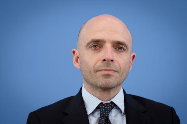 Federal Ministry for Economic Affairs and Energy, Benjamin Weigert, Head of Economic Affairs Department Benjamin Weigert, Head of Economic Affairs Department, BPK, Berlin, Presentation of the Federal Governments Spring Projection 2026 Berlin Berlin GER