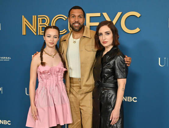 NBC Universal FYC Event Sofia Rosinsky, O-T Fagneble and Zoe Lister Jones arriving to the NBC Universal FYC Event at Avra Beverly Hills on April 22, 2026 in Beverly Hills, CA. Beverly Hills Avra Beverly Hills California USA Copyright: xLISAxOConnor AFF-USA.comx