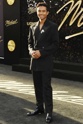 Jaafar Jackson at the premiere of the movie Michael at the Dolby Theatre Los Angeles, 20 04 2026 Foto:xJ.xMayerx xFuturexImagex michael_6818