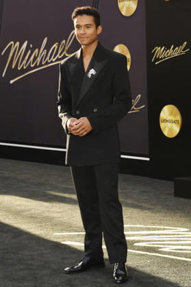 Jaafar Jackson at the premiere of the movie Michael at the Dolby Theatre Los Angeles, 20 04 2026 Foto:xJ.xMayerx xFuturexImagex michael_6820