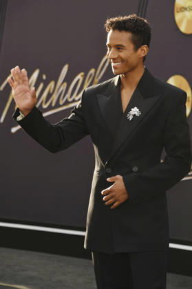 Jaafar Jackson at the premiere of the movie Michael at the Dolby Theatre Los Angeles, 20 04 2026 Foto:xJ.xMayerx xFuturexImagex michael_6821