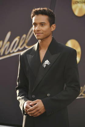 Jaafar Jackson at the premiere of the movie Michael at the Dolby Theatre Los Angeles, 20 04 2026 Foto:xJ.xMayerx xFuturexImagex michael_6822