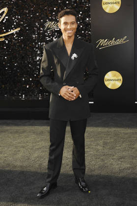 Jaafar Jackson at the premiere of the movie Michael at the Dolby Theatre Los Angeles, 20 04 2026 Foto:xJ.xMayerx xFuturexImagex michael_6823