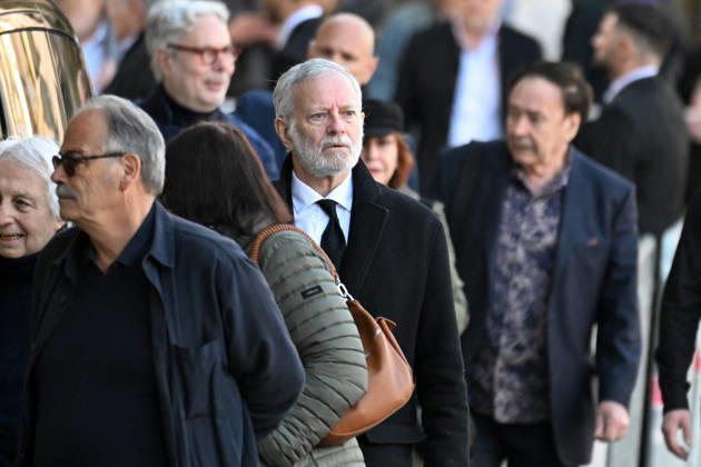 Nathalie Baye Funeral - Paris Francis Huster attending the funeral of French actress Nathalie Baye at Saint Sulpice Church, in Paris, France on April 24, 2026. Photo by Lionel Urman ABACAPRESS.COM Paris Ile-de-France France  Copyright: xUrmanxLionel ABACAx