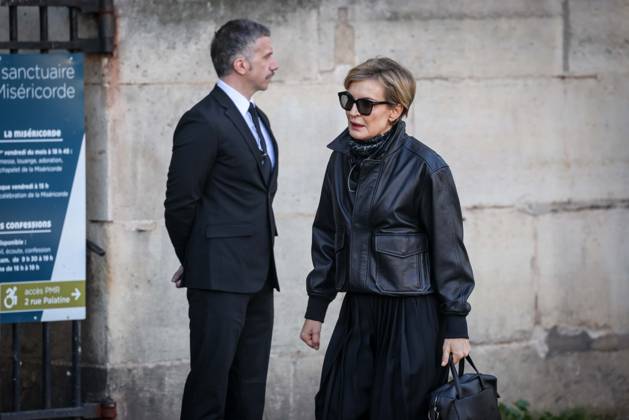 Paris, France le 24 avril 2026 - Obseques de l actrice Nathalie Baye en l Eglise St Sulpice - Funeral of actress Nathalie Baye in St Sulpice Church - Ici Melita Toscan du Plantier  Copyright: xSebastienxTOUBONx