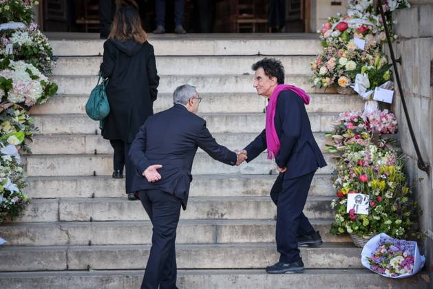 Paris, France le 24 avril 2026 - Obseques de l actrice Nathalie Baye en l Eglise St Sulpice - Funeral of actress Nathalie Baye in St Sulpice Church - Ici Jack Lang  Copyright: xSebastienxTOUBONx