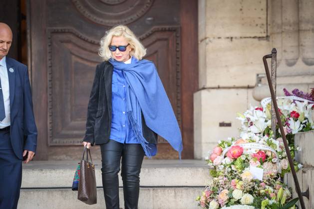 Paris, France le 24 avril 2026 - Obseques de l actrice Nathalie Baye en l Eglise St Sulpice - Funeral of actress Nathalie Baye in St Sulpice Church - Ici Brigitte Fossey  Copyright: xSebastienxTOUBONx