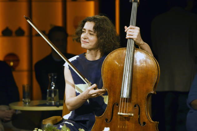 Anastasia Kobekina at the recording of the RB talk show 3nach9 at Radio Bremen Studio Bremen, 24 04 2026 Foto:xC.xNiehausx xFuturexImagex 3nach9_6412