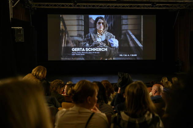 Screening of the film Gerta Schnirch, based on the award-winning novel The Expulsion of Gerta Schnirch by Katerina Tuckova in Usti nad Labem, Czech Republic, April 24, 2026. (CTKxPhoto OndrejxHajek) CTKPhotoP2026042408737  CTKPhotoP2026042408737