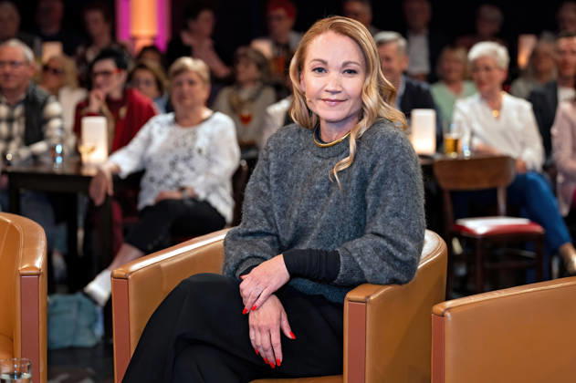 MDR Riverboat actress Lisa Maria Potthoff on the occasion of the recording of the MDR talk show Riverboat on 24 04 2026 at Mediacity Leipzig 20260424ADO0010