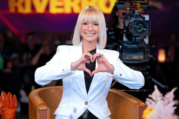 MDR Riverboat singer Christin Stark on the occasion of the recording of the MDR talk show Riverboat on 24 04 2026 at Mediacity Leipzig 20260424ADO0047