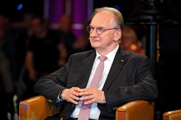 MDR Riverboat Dr. Reiner Haseloff Prime Minister a D of Saxony Anhalt on the occasion of the recording of the MDR talk show Riverboat on 24 04 2026 in the Mediacity Leipzig 20260424ADO0062