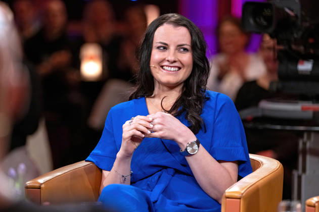 MDR Riverboat Nicole John Chairwoman of the Board Childrens Hospital Concerts Magdeburg and emergency paramedic on the occasion of the recording of the MDR talk show Riverboat on 24 04 2026 at Mediacity Leipzig 20260424ADO0070