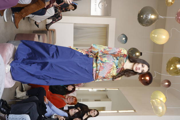Lia Kemendi at the Anja Gockel Fashion Show Fresh for the senses in the Paris 44 showroom by Anja Gockel Berlin, 10 04 2026 Copyright: xAgenturxMatthiasxWehnertx xR.xduxVinagex