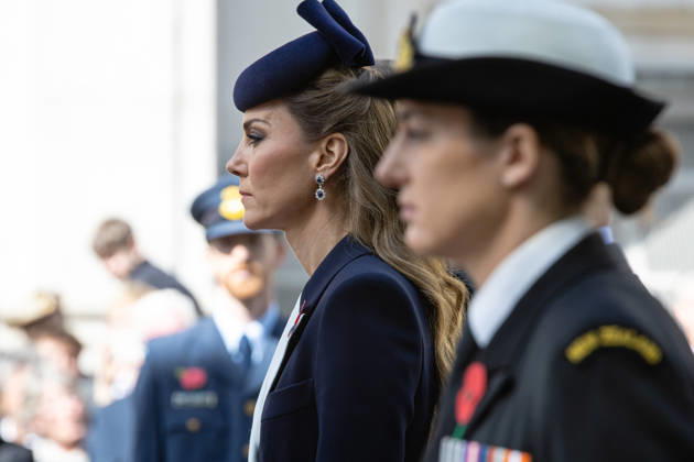 HRH Princess of Wales attends Anzac Day Commemorations at the Cenotaph, London, UK 25 April 2026 Her Royal Highness Princess of Wales lays a wreath at the Cenotaph, London, UK, on 25 April 2026, on behalf of His Majesty The King during the Anzac Day commemorative service. Anzac Day has been observed in London since King George V attended the first service at Westminster Abbey in 1916 to mark the anniversary of the landings at Gallipoli, and has since become an important moment to commemorate all Australians and New Zealanders who have lost their lives in conflict., Credit:Pete Speller Avalon UK, London  Copyright: xPetexSpellerx xAvalonx 1094243966