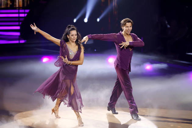 Internet personality Joel Mattli and dancer Malika Dzumaev at the seventh dance show of the 19th season of the RTL dance show Lets Dance at the Coloneum Cologne, 24 04 2026 NRW Germany Copyright: xChristophxHardtx