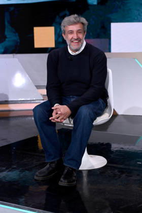 Milan, TV show Tv Talk , Rai3, - Flavio Insinna  Copyright: xAlbertoxTerenghix xipa-agency.netx xComi Terenghix IPA_Agency_IPA74223317