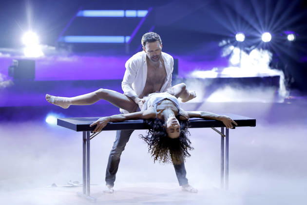 Singer Nadja Benaissa No Angels and dancer Vadim Garbuzov at the seventh dance show of the 19th season of the RTL dance show Lets Dance at the Coloneum Cologne, 24 04 2026 NRW Germany Copyright: xChristophxHardtx