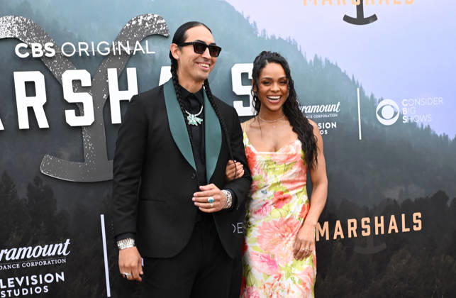 ˜Marshals™ FYC Tatanka Means and Ash Santos arriving to the Marshals FYC held at Paramount Studios on April 25, 2026 in Hollywood, CA. Hollywood Paramount Studios California USA Copyright: xLISAxOConnorx xAFF-USA.comx