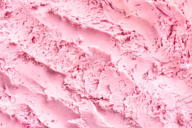 Erdbeerrosa-Eiscreme-Konsistenz Strawberry ice cream texture. Detailed berry pink icecream or sorbet as background. (License=RF) Copyright: xZoonar.com OksanaxBratanovax 24937997