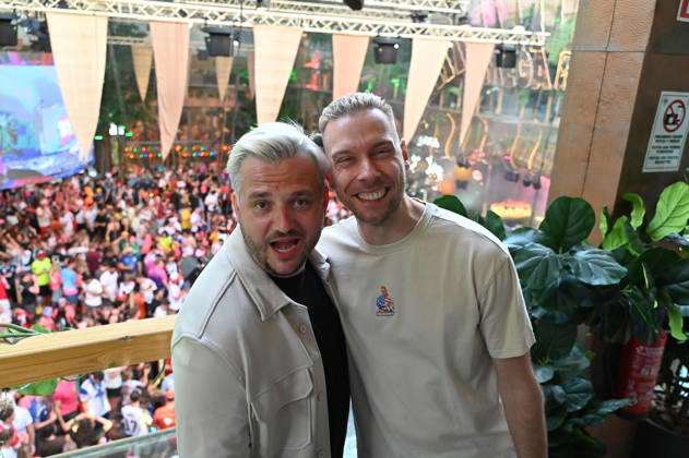 20260426 Mega Park Opening 2026 PALMA, SPAIN APRIL 26 2026 Samu aka Daniel Samorey, HouseKaspeR Philipp Immig at Mega Park Opening 2026 on April 26, 2026 in Palma, Palma Mallorca Spain