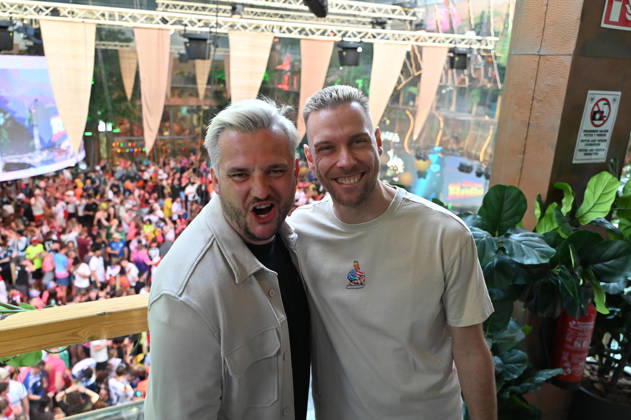 20260426 Mega Park Opening 2026 PALMA, SPAIN APRIL 26 2026 Samu aka Daniel Samorey, HouseKaspeR Philipp Immig at Mega Park Opening 2026 on April 26, 2026 in Palma, Palma Mallorca Spain
