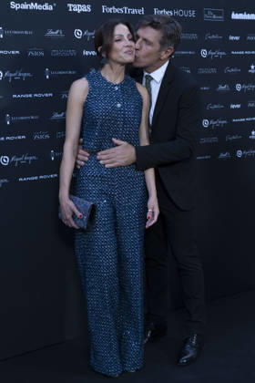 Virginia Troconis and Manuel Diaz El Cordobes , attend Chef of the Year 2026 photocall .April 27, 2026 in Madrid, Spain. (20260427121)