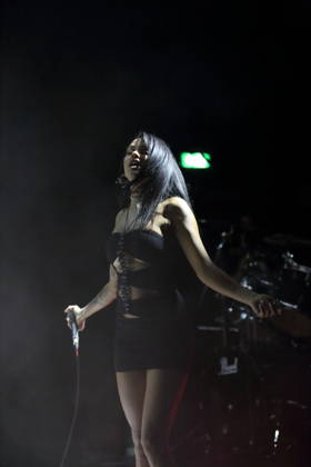 Maggie Lindemann at a concert at Hole 44 in Berlin, April 27, 2026 Maggie Lindemann concert Berlin