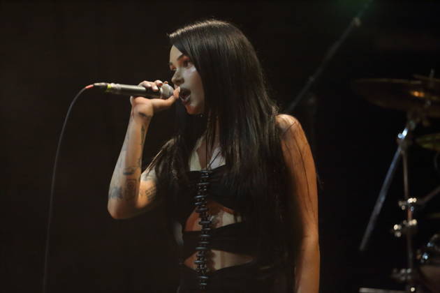 Maggie Lindemann at a concert at Hole 44 in Berlin, April 27, 2026 Maggie Lindemann concert Berlin