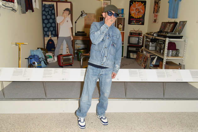 NIGO: From Japan with Love Press Preview at Design Museum, London, UK - Japanese fashion designer NIGO (born Tomoaki Nagao) poses in front of his childhood bedroom at a photocall for The Design Museum s NIGO: From Japan with Love Exhibition at The Design Museum in London, England, UK on Tuesday 28 April 2026 which runs from 1st May 2026 - 4th October 2026., Credit:Justin Ng Avalon UK, England, London, Design Museum  Copyright: xJustinxNgx xAvalonx 1094977799