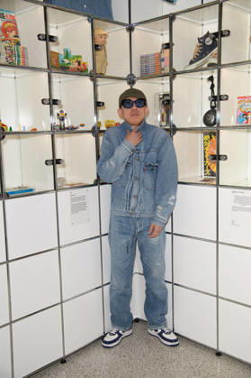 NIGO: From Japan with Love Press Preview at Design Museum, London, UK - Japanese fashion designer NIGO (born Tomoaki Nagao) poses in front of his vintage collection at a photocall for The Design Museum s NIGO: From Japan with Love Exhibition at The Design Museum in London, England, UK on Tuesday 28 April 2026 which runs from 1st May 2026 - 4th October 2026., Credit:Justin Ng Avalon UK, England, London, Design Museum  Copyright: xJustinxNgx xAvalonx 1094977821