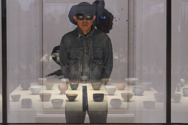 NIGO: From Japan with Love Press Preview at Design Museum, London, UK - Japanese fashion designer NIGO (born Tomoaki Nagao) poses in the New Traditions room at a photocall for The Design Museum s NIGO: From Japan with Love Exhibition at The Design Museum in London, England, UK on Tuesday 28 April 2026 which runs from 1st May 2026 - 4th October 2026., Credit:Justin Ng Avalon UK, England, London, Design Museum  Copyright: xJustinxNgx xAvalonx 1094977834