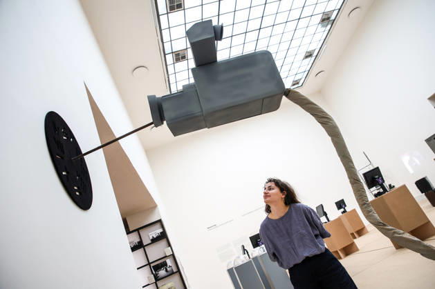 The exhibition Distorted Image. Chapters from the Beginnings of Video Art, whis shows the beginnings of video art in the former Czechoslovakia and in Poland and Hungary from the late 1960s to the mid-1990s, starts tomorrow and runs until August 16, in House of Arts, Brno, on April 28, 2026. (CTKxPhoto MonikaxHlavacova) CTKPhotoP2026042804426  CTKPhotoP2026042804426