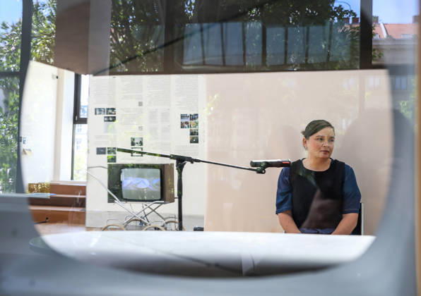 The exhibition Distorted Image. Chapters from the Beginnings of Video Art, whis shows the beginnings of video art in the former Czechoslovakia and in Poland and Hungary from the late 1960s to the mid-1990s, starts tomorrow and runs until August 16, in House of Arts, Brno, on April 28, 2026. (CTKxPhoto MonikaxHlavacova) CTKPhotoP2026042804428  CTKPhotoP2026042804428